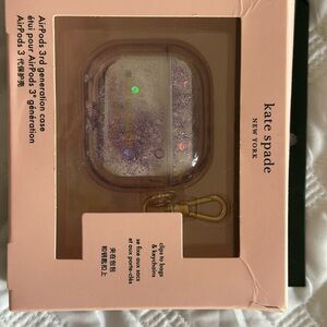 Kate Spade Lavender Glitter AirPods Case